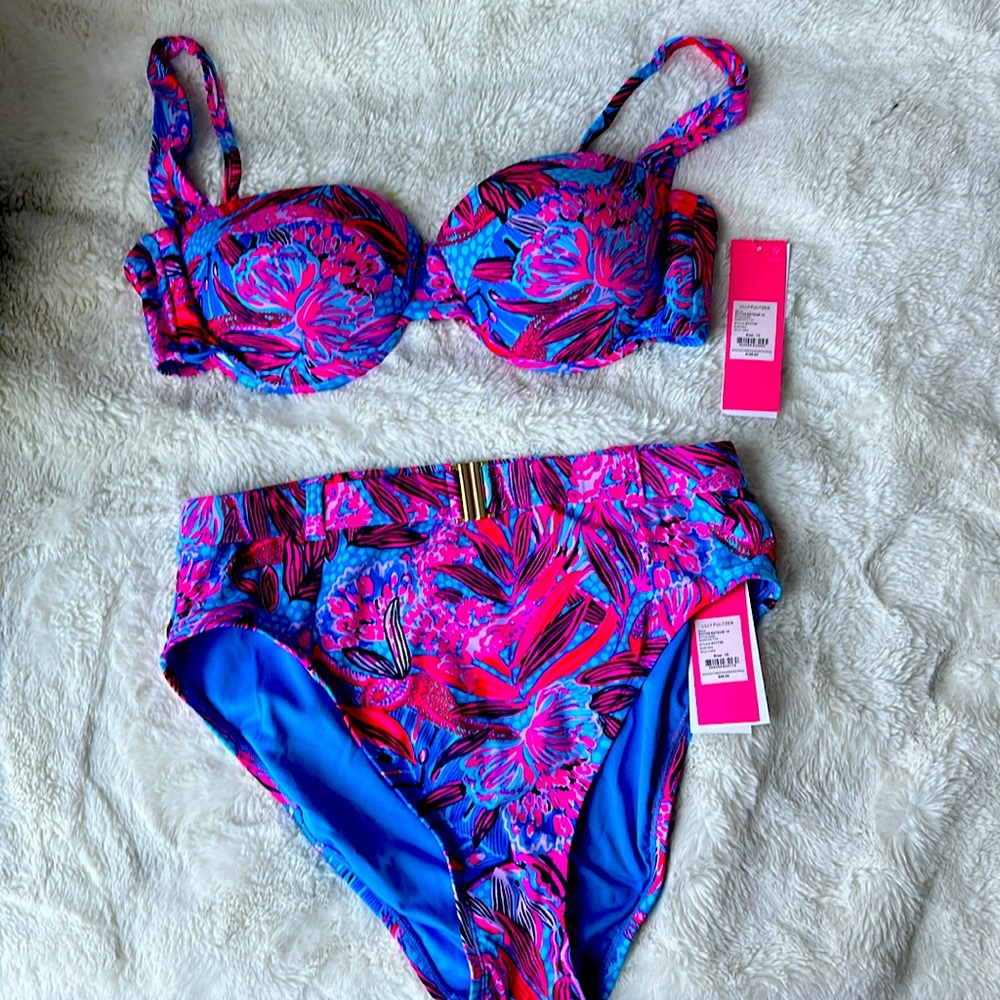 NWT Lilly Pulitzer Sonnie Bottom Ruby red Wild times size 10